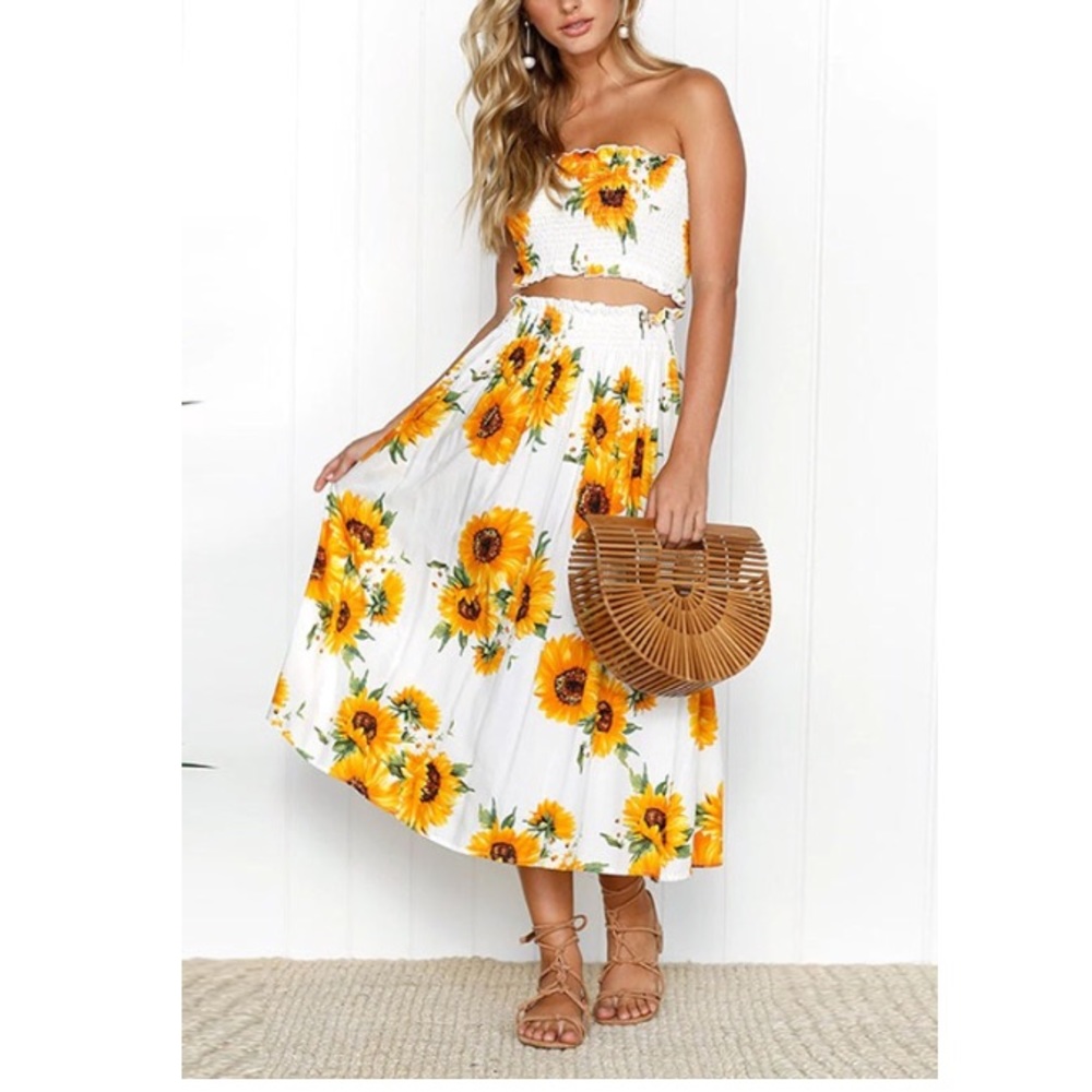 Closet Closing 10/9! Sunflower 2 piece dress!